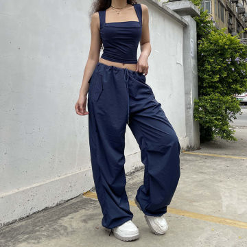 Low Baggy Cargo Pants Waist Women