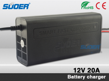 Suoer Smart Fast Battery Charger 12V Fast Battery Charger 20A Battery Charger