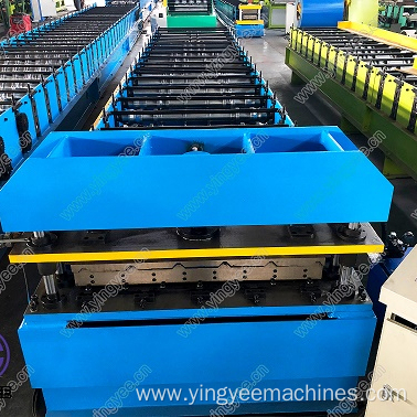 30m/min roof sheet roll forming machine hydraulic cutter