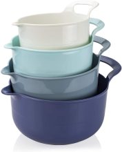 4 Piece Nesting Plastic Mixing Bowl Set