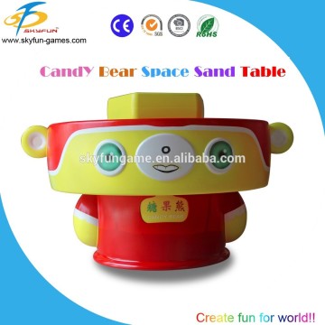 Candy bear environmental space sand table game machine for children