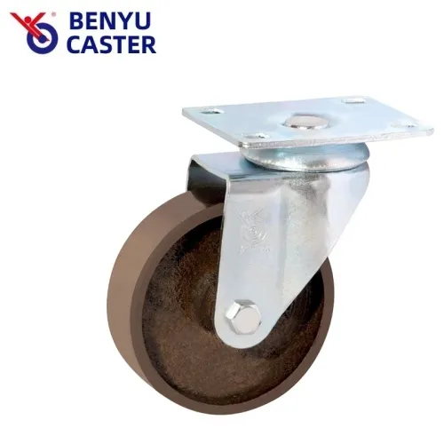 High Temperature Resistance Light Duty Cast Iron Caster