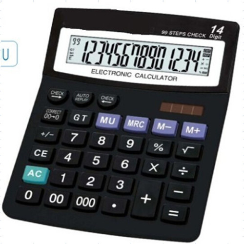 14 cijfers Dual Power Office Desktop Calculator