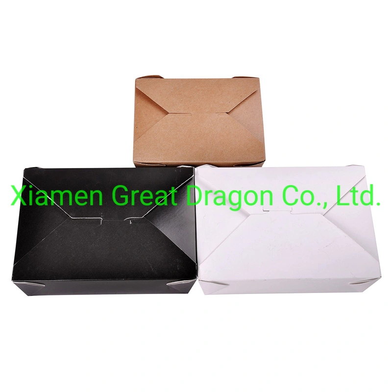 Kraft Paper Take out Food Box for Taking Away (GD-PB1008)