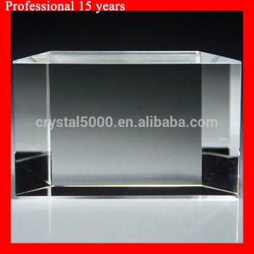 Solid Crystal Rectangular Block crystal block for engraving