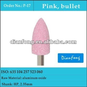 HP pink conical fine corundum abrasive stone