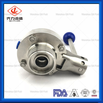 Sanitary Stainless Steel Butterfly Actuator Valve