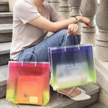 Gradient Rainbow Promotional Waterproof Gift Bag
