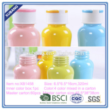 Coloured glaze mug ceramic water bottle with lid