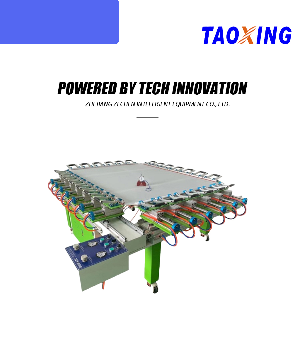 Attrezzatura pneumatica per la tensione del telaio in seta X Air Driven Silk Frame Tension Equipment X