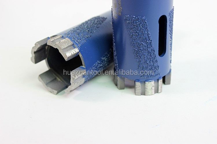 USA hot sale vaccum brazed turbo dry diamond core drill bits for granite drilling