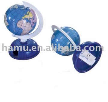 Plastic Ppencil Sharpener Of Globe Shape