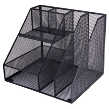 High-Quality Deli 79075 Metal File Shelf Desktop File Box Shelf Data Shelf File Basket