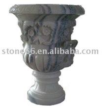 Stone Carving Flower Pot