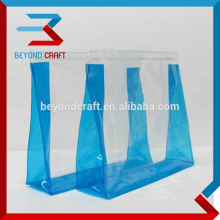 clear transparent poly PVC zipper file wallet pvc bags