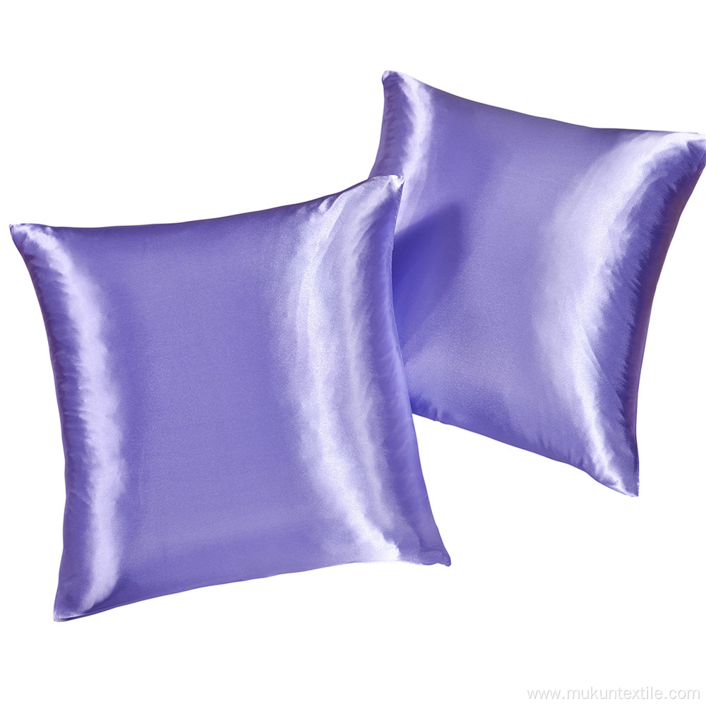 Colourful Satin silk cushion case cover