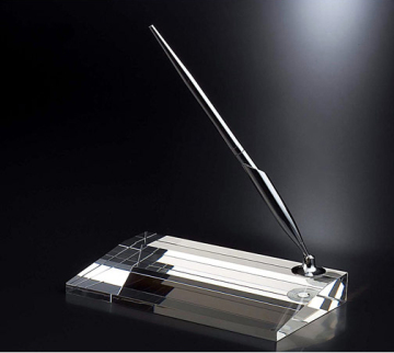 Crystal Desktop Pen Namecard Holder