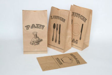 food grade kraft paper food bag, kraft paper food bag