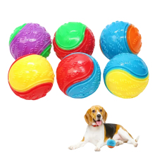 Wholesale Indestructible Dog Chew Balls: Durable TPR Rubber Squeaky Tennis Balls for Training and Play