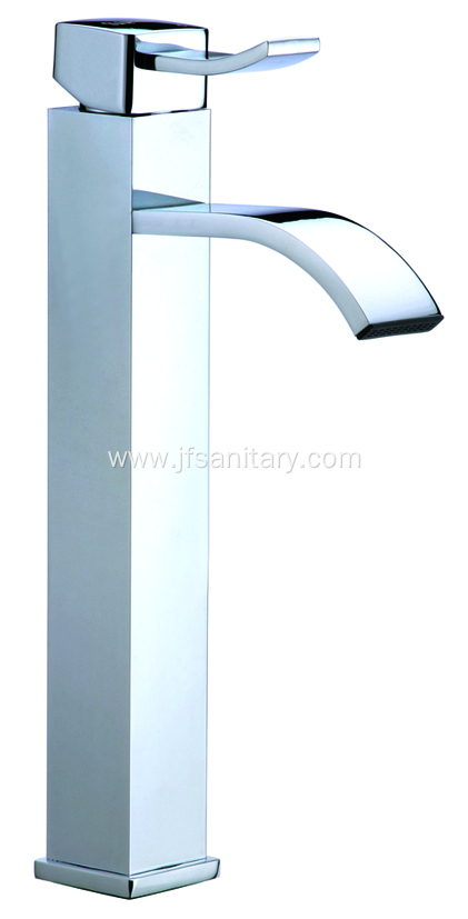 Single Lever Brass Vanity Basin Mixer Faucet Tall