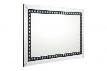Rectangular silver mirror black mirror floor mirror
