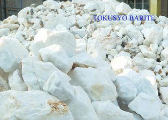 Drilling Grade Natural White Barite Lumps , 95% Natural BaS