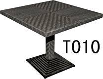 synthetic rattan table