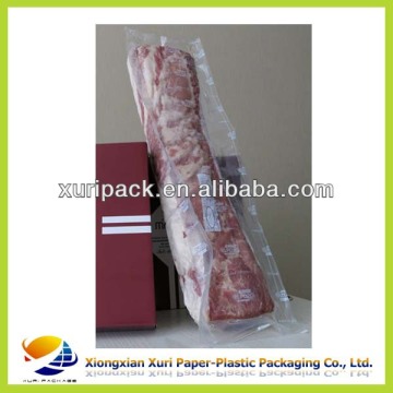 PA/PE three side seal plastic vacuum seal food bags for meet