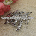 21 * 9MM Antique Silver Key azimat loket untuk perhiasan membuat