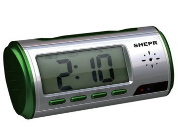 HD DVR Private Detective Camera Motion Detection Camera, Mini Hidden Mirror Clock Camera with Motion Detection