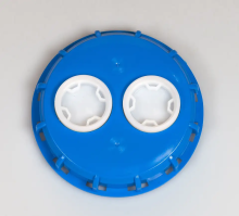 Blue IBC Lid With Two Hole