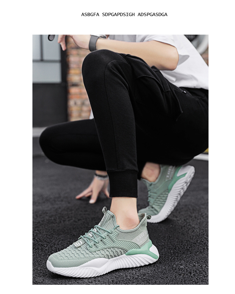 2021 Fashion New Designs Excellent European Style Fly Knitted Mesh Sports Shoes For Men