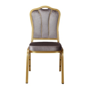 Modern Metal Bar Gold Stacking Banquet Chairs