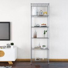 Display Storage Simple Installing Wire Metal Shelf Racks