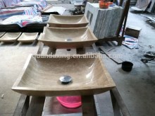 Bathroom Travertine Wash Basin (Travertine Sinks,Stone Wash Basin)