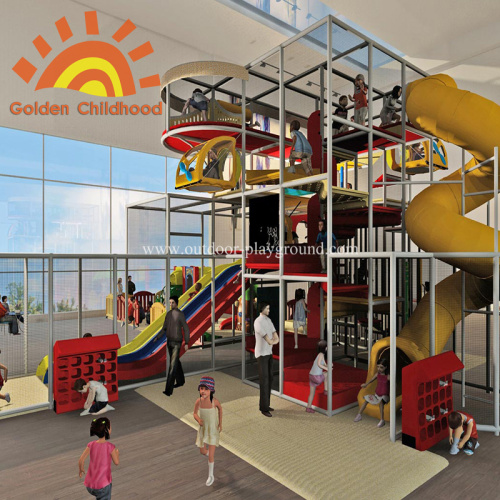 Large Indoor Playground Equipment Structures Theme Slide