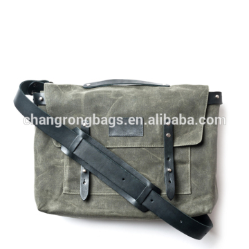 waxed canvas messengers bag canvas leather bag