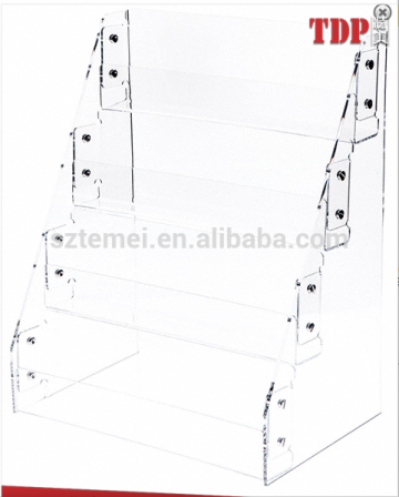 Clear Acrylic 4-Level Card Display Rack