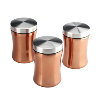 3pcs of Stainless Steel Canister Jar