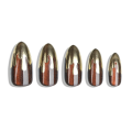 Coffice golden coffin cat eye 3D nails