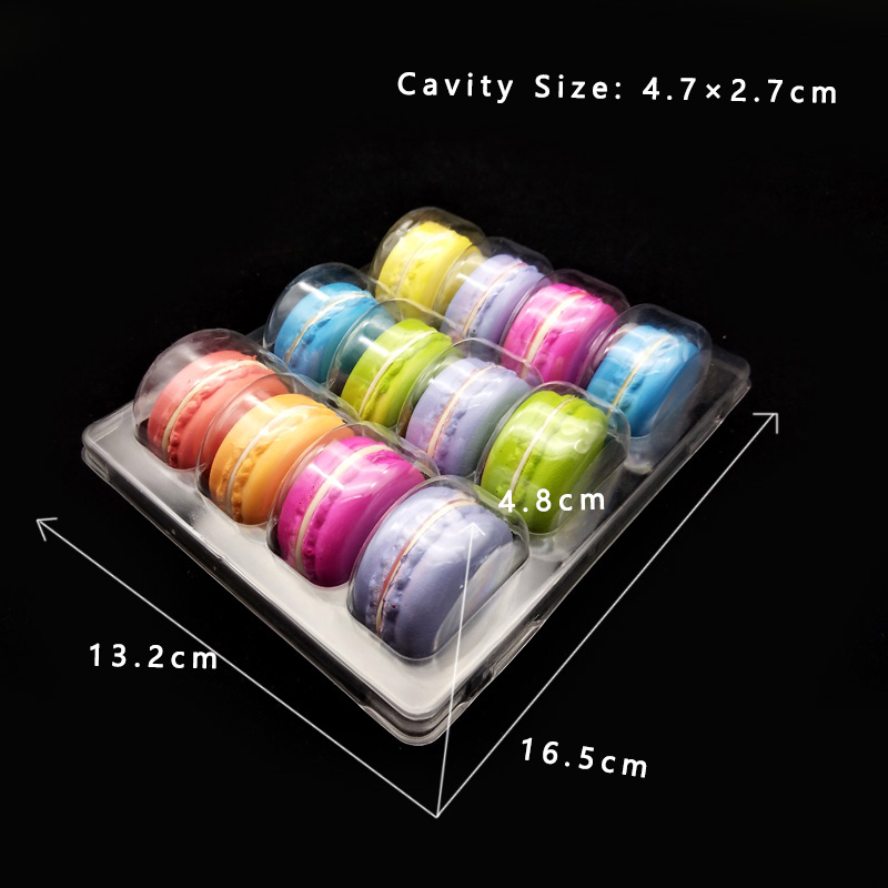 clear plastic macaron packaging box wholesale, clear macaron gift box