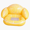 Personnalisation des chaise gonflable au citron jaune flotte de chaise