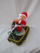 8" santa sleeping in Cradle