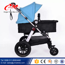 Big air wheels baby stroller/baby doll stroller/2015 New Model Reversible Handle custom made baby stroller china
