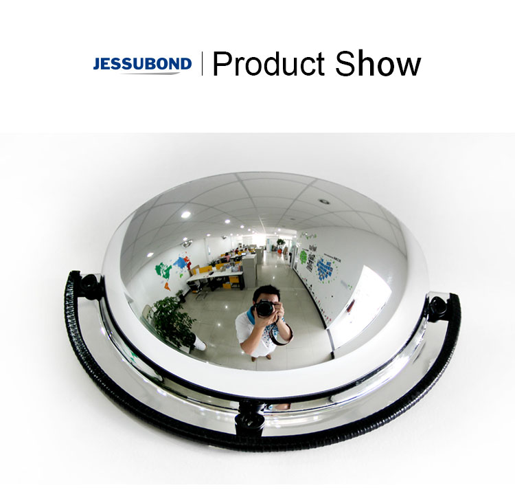 China Suppliers Full View Half Dome Mirror, Low Price Traffic Safety Acrylic Indoor 180 Degree Convex Mirror/