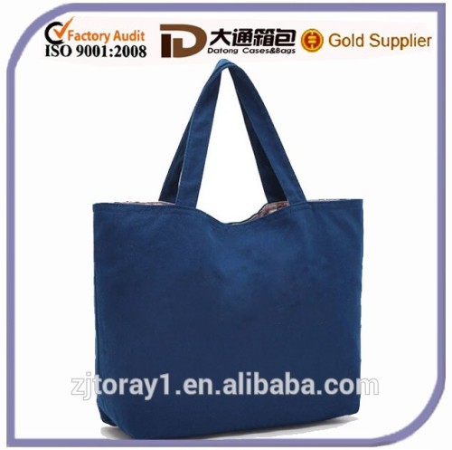 Dark Blue Ladies High Quality Blank Canvas Wholesale Messenger Bag