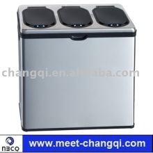 Stainless steel sensor dust bin