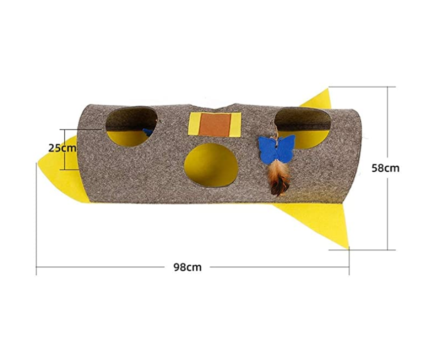 Interactive Cat Tunnel Toy