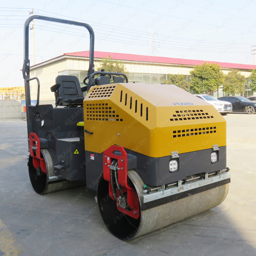 Fornecimento de fábrica Double Drum 2,5 toneladas Compactor vibratório pequeno rolo de estrada