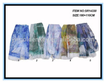 2016 new fashion scarf polyester voile scarf paris eiffel tower pattern scarf